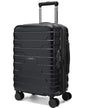 BAGSMART Carry On Luggage 22x14x9 Airline Approved with Spinner Wheels,Lightweight 20 Inch Luggage with TSA Lock,Expandable Hard Shell Carry On Suitcases for Men Women,Black - color: Black