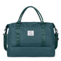 Travel Duffel Bag with Shoes Compartment, Overnight Weekender Bags for Women,Carry on Personal Item Bag - color: A-Peacock Blue, size: Large