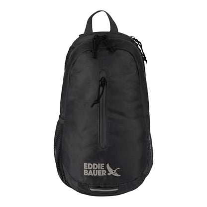 Eddie Bauer Stowaway Packable Sling Bag | Foldable | Travel | Outdoor | Lightweight | Compact | Everyday Carry | Ripstop Nylon | 10L - Dark Smoke - color: Dark Smoke