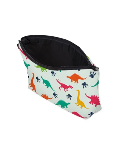 Cute Travel Makeup Bag Cosmetic Bag Small Pouch Gift for Women (Dinosaur Light Mint) - color: Dinosaur Light Mint