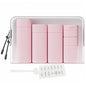 5pcs Travel Cream Dispenser Bottles Set Travel Bottles Toiletry Containers Set, TSA Approved, Travel Essentials - color: Pink