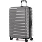 Coolife Expandable Large Checked Luggage with Spinner Wheels, Hard Shell Suitcase TSA Lock Rolling Travel Luggage 28-inch,Gray - color: gray, size: Large(28in)