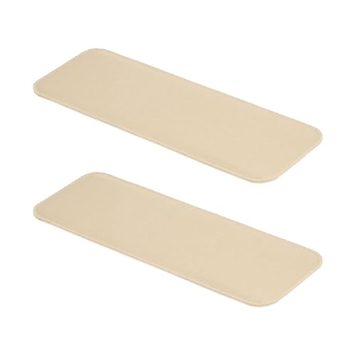 PATIKIL Felt Base Shaper 14x5 Inch, 2Pcs Bag Bottom Shaper Pad Purse Liner Board Insert Arc Corner for Handbags Tote Crossbody Bag Backpack, Light Beige - color: Light Beige, size: 14x5 Inch