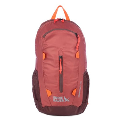 Eddie Bauer Stowaway Packable Backpack | Travel | Outdoor | Lightweight | Foldable | Durable | Ripstop Polyester | 20L - Maroon - color: Maroon, size: 20L