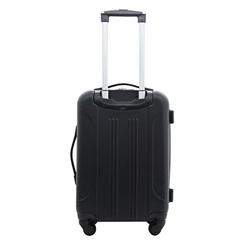 Travelers Club Chicago Hardside Expandable Spinner Luggage, Black, 5 Piece Set - color: Black, size: 5 Piece Set