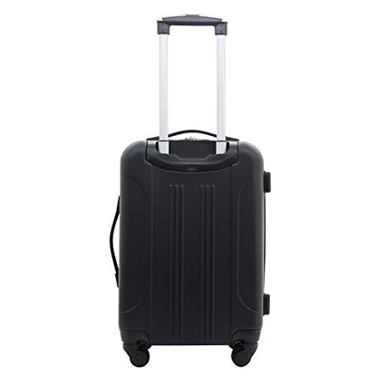 Travelers Club Chicago Hardside Expandable Spinner Luggage, Black, 5 Piece Set - color: Black, size: 5 Piece Set
