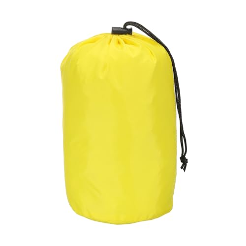 PATIKIL Stuff Sack, 5 x 10 Inch Waterproof Outdoor Storage Sack Upgrade Drawstring Bag Ultralight Ditty Bags Portable Dust Flap for Organizing Camping Hiking Travel Gear Gym, Yellow - color: Yellow, size: 5 x 10 Inch
