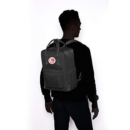 KALIDI Casual Laptop Backpack 15 Inches Classic Camping Rucksack Travel Outdoor Square Daypack College Hiking Gym Bag, Black - color: Black