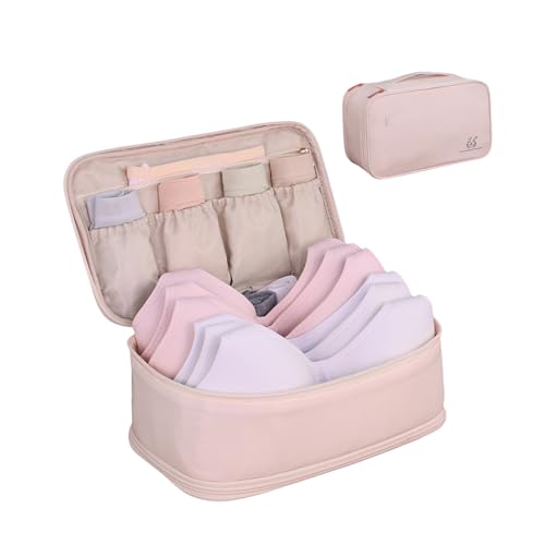 Underwear Bra Travel Bag Packing Cubes Bra Underwear Socks Storage Bag Travel Packing Organizers Toiletry Bag,Pink 10# - color: Pink 10#