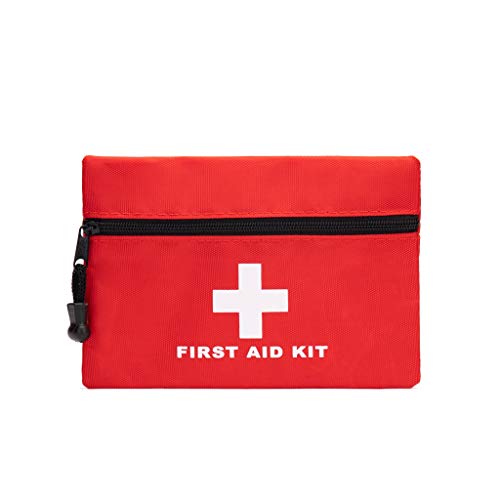 Red Emergency Pouch - Small Travel Rescue Pouch for Car, Home, Office, Kitchen, Outdoors - Empty First Aid Bag (6.3x4.3 4pcs) - style: 6.3x4.3inch 4pcs