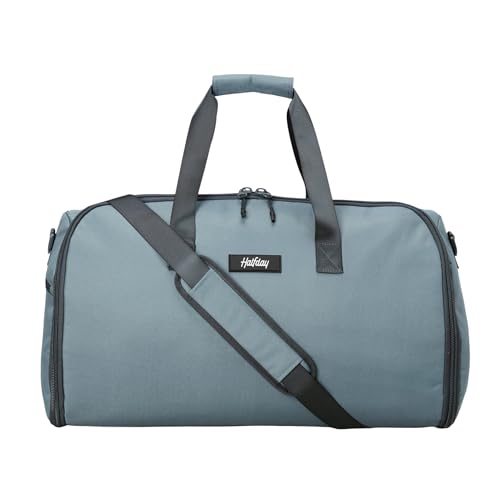 Halfday Convertible 2-in-1 Garment Duffel Weekender Bag 40L: Wrinkle-Free Travel (Hanging Suit Compartment, Shoe Pockets, Trolley Sleeve), Durable & Water-Resistant Carry-on, Coast - color: Coast, style: Original, 40l