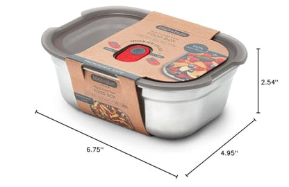 BLACK + BLUM Lunch Box - Meal Prep Containers Reusable for Picnic & Camping - Microwavable Stainless Steel Lunch & Dinner Food Storage Box with Leak Proof Lid - Dishwasher & Oven Safe - Small - 600ml - size: Small Box (600ml)