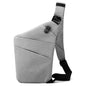 Anti Theft Travel Bag, One Shoulder Large Capacity Cross-body Bag Chest Fashion Lightweight Sling Bags for Travel Sports - color: Grey, style: Right Shoulder