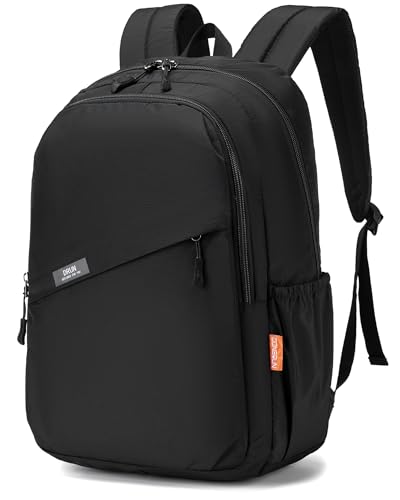40x30x15cm Personal Item Bag Lightweight Foldable Travel Backpack Carry On Flight Approved with Anti-Theft Pocket Casual Daypack for Weekender Business Hiking,Black - color: Black