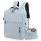 Lightweight Commute Backpack for Men & Women, Water-Resistant Travel Daypack with 15.6-Inch Laptop Compartment & Anti-Theft Pockets, Dusty Blue - color: Dusty Blue