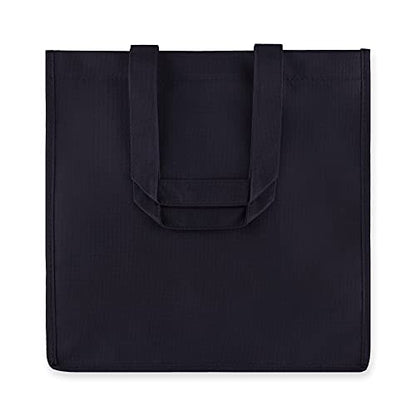 True Wine Tote Bag with Dividers, 6 Bottle Carrier for Wines & Champagne Bottles, Perfect for Travel, Holiday, Birthday Party - color: Blue