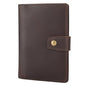 Polare Slim RFID Blocking Leather Passport Holder Travel Bifold Wallet For Men (Dark Brown(Snap Version)) - color: Dark Brown(Snap Version)