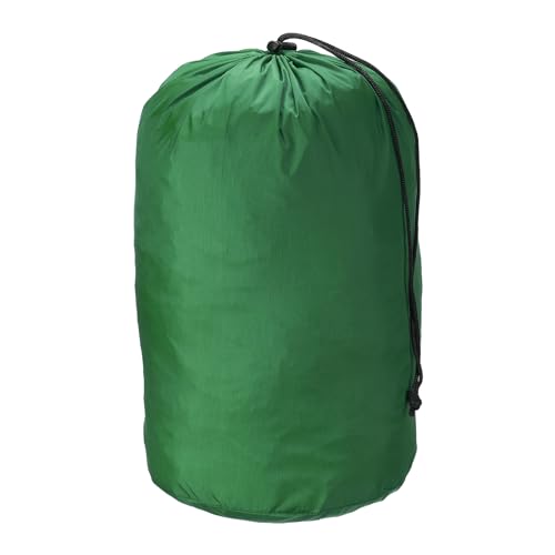 PATIKIL Stuff Sack, 9 x 16 Inch Waterproof Outdoor Storage Sack Upgrade Drawstring Bag Ultralight Ditty Bags Portable Dust Flap for Organizing Camping Hiking Travel Gear Gym, Dark Green - color: Green, size: 9 x 16 Inch