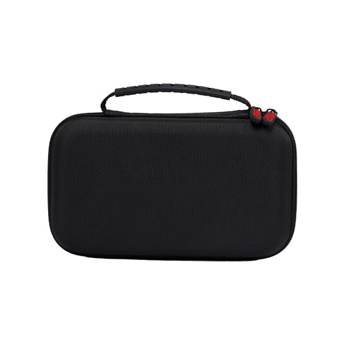 RED by Kiss Men Grooming Portable Organizer BagTravel Pouch (Black) Organize Shaver Trimmer Clipper Hair Comb Convenient Mesh Inner Pocket, Hard Zipper, Handle, Water Resistant Exterior