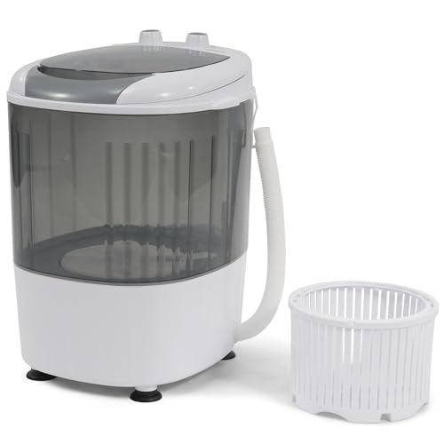 Elevon Mini Spin Dryer Portable Washing Machine, Compact Laundry for Home, Apartment, RV, Gray - style: Mini, Gray