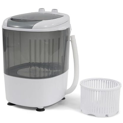 Elevon Mini Spin Dryer Portable Washing Machine, Compact Laundry for Home, Apartment, RV, Gray - style: Mini, Gray