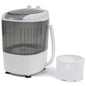Elevon Mini Spin Dryer Portable Washing Machine, Compact Laundry for Home, Apartment, RV, Gray - style: Mini, Gray