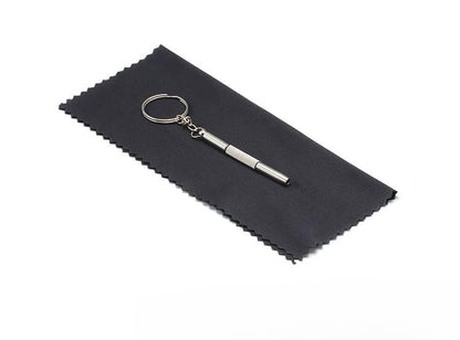 Portable Leather Glasses Case Anti-pressure Glasses Bag Coin Purse Storage Bag Suitable for Men and Women - color: Lychee Black