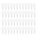 100PCS Shirt Folding Clips: Clothespin Fabric Holder - Clear Shirt Folding Clasp - Plastic Clip for Garments Pants Socks Ties Organizing White - color: White
