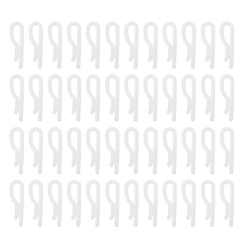 100PCS Shirt Folding Clips: Clothespin Fabric Holder - Clear Shirt Folding Clasp - Plastic Clip for Garments Pants Socks Ties Organizing White - color: White