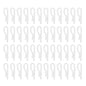 100PCS Shirt Folding Clips: Clothespin Fabric Holder - Clear Shirt Folding Clasp - Plastic Clip for Garments Pants Socks Ties Organizing White - color: White