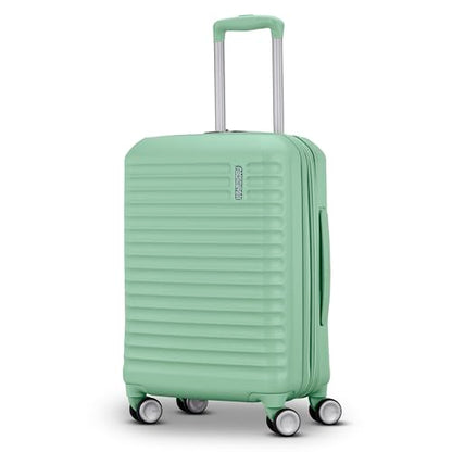 American Tourister Stratum 3.0 Carry-On Spinner, Airline Approved, Durable Hardside Luggage, Expands 1.5", RightHeight™ Adjustable Handle, Surreal Green - color: Surreal Green, size: Carry-On