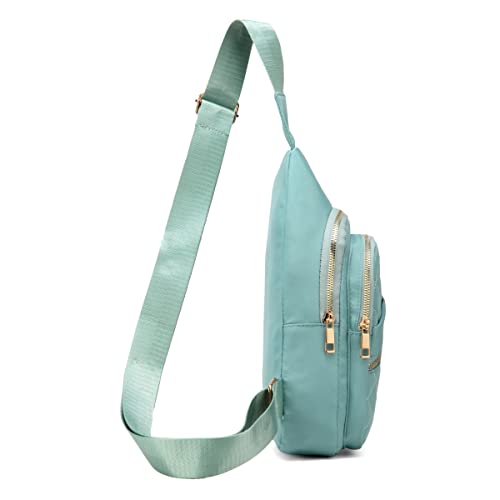 AOSTIHOT Crossbody Small Sling Backpack Sling Bag for Women, Chest Bag Daypack Crossbody for Travel Sport Running Hiking Green - color: Green