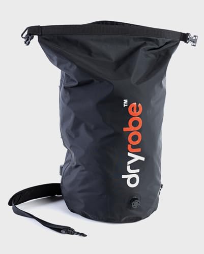 Dryrobe Travel Compression Bag - Large Compact Waterproof Bag for Swim Parka Storage - Swimming/Surfing/OCR - 33 L - Black - color: Black