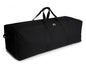 DoYiKe Extra Large Canvas Travel Duffle Bag, Camping, Storage - color: Black Side-opening, size: XXXX-Large