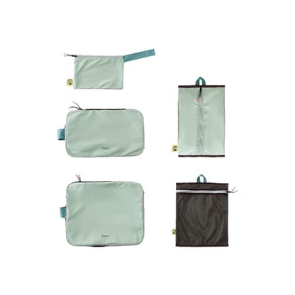 Morning Deer Packing Cubes for Travel,5 Set Hanging Luggage Storage Organizer Bags for Suitcase, Optimized Packing Bags Perfect for Vacation or Business, Organize Clothes, Shoes, Toiletries,Cards