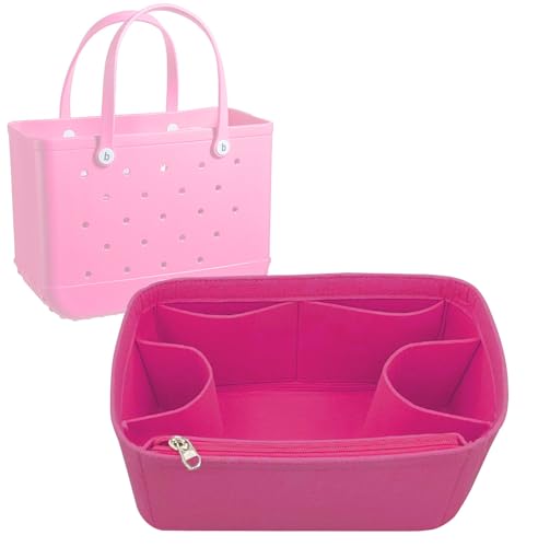 Lckaey bag organizer accessories for large bogg bag organizer insert divider accessories inserts 3018rose-M - color: Rose, size: Medium