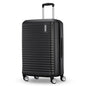 American Tourister Stratum 3.0 Medium 24-Inch Spinner, Airline Approved, Durable Hardside Luggage, Expands 1.5", RightHeight™ Adjustable Handle, Black - color: Black, size: Medium - Checked
