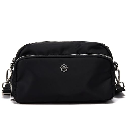 Pander Crossbody Sling Bag – Everyday Purse with Adjustable Strap, Perfect for Travel, Errands, and Daily Use - color: Black Onyx
