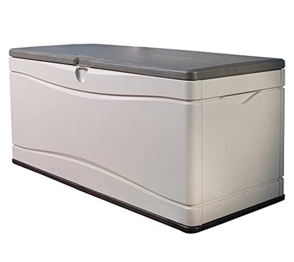 LIFETIME 60012 Extra Large Deck Box, 130 Gallon, Desert Sand/Brown - color: Desert Sand/Brown, size: 130 Gallon