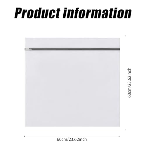 Laundry Bags Mesh Wash Bags, Lingerie Bag for Washing Delicates, White Net, 2XXL - size: 2XXL(24x24")