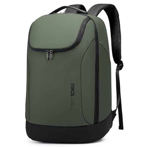BANGE Business Commute Backpack Waterproof fit 15.6 Inch adopt in Commute,Travel Durable Backpack (Green) - color: Green(no Charge Port)
