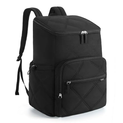 TOURIT Insulated Backpack Cooler: 30 Cans Waterproof Leakproof Soft Cooler Bag Beach Travel Picnic Camping - color: Black, style: 30 Cans 1.0