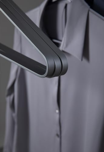 Premium Matte Silvery Aluminum Coat Hangers 6 Piece Set, 17.7” Extra Smooth & Durable Metal Shirt Dress Hanger,Aluminum Alloy Hanger,Clothing Support,Clothing Hang - style: Silver Thick Hanger（6）