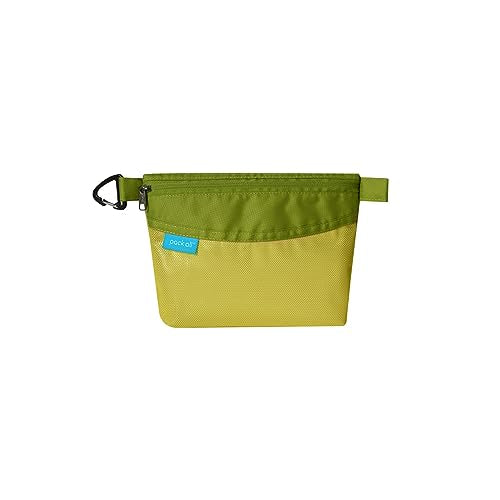 pack all Water-resistant Material Zipper Pouch, Mesh Zipper Bag for Storage, Travel, Office (Small, Green) - color: Green, size: Small