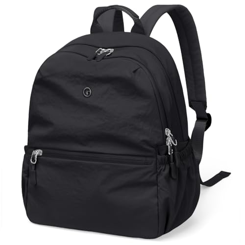 GOLF SUPAGS 13L Mini Backpack Lightweight Nylon Daypack for Women, Small City Pack, Versatile Ladies Backpack for Shopping & Travel, Black - color: Black, size: 13 Liters