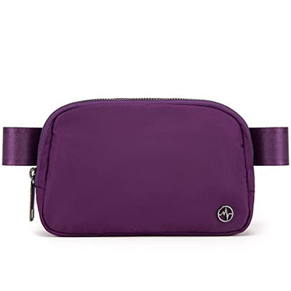 Pander Cross Body Fanny Pack for Women, Fashion Waist Packs, Crossbody Bags, Belt Bag with Adjustable Strap (Dahlia). - color: Dark Magenta
