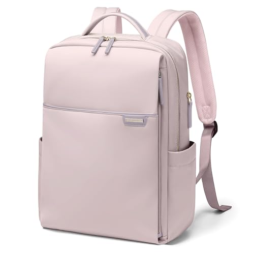 Laptop Backpack for Women, Work Business Traval Computer Backpacks with Laptop Compartment Waterproof Casual Daypack for Travel College,16Inch,Pinkish Grey - color: Pinkish Grey, size: 16 Inch