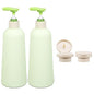 16.9oz Travel Shampoo Bottle with Flip Cap, Refillable Plastic Pump Bottles Dispenser for Soap, Shampoo, Lotions, Liquid Body Wash, Creams and Massage Oil (2Pack, 16.9oz/500ml) - size: 16.9 fl oz