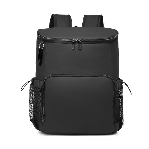 Backpack Cooler for Men and Women Insulated Waterproof Soft Lightweight Cooler Bag Leakproof 30 Cans Travel Camping Picnic Beach - color: Black, size: 40 Cans