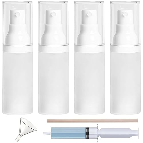 360° Angle Work - Small Spray Bottle | 1oz/30ml - Mini Spray Bottle - TSA Approved Travel Bottles | Portable Refillable Leak Proof | For Perfume Toner Hair spray Facial Moisturizing | 1oz/30ml-Pack 4 - size: 1 fl oz (4 Count)